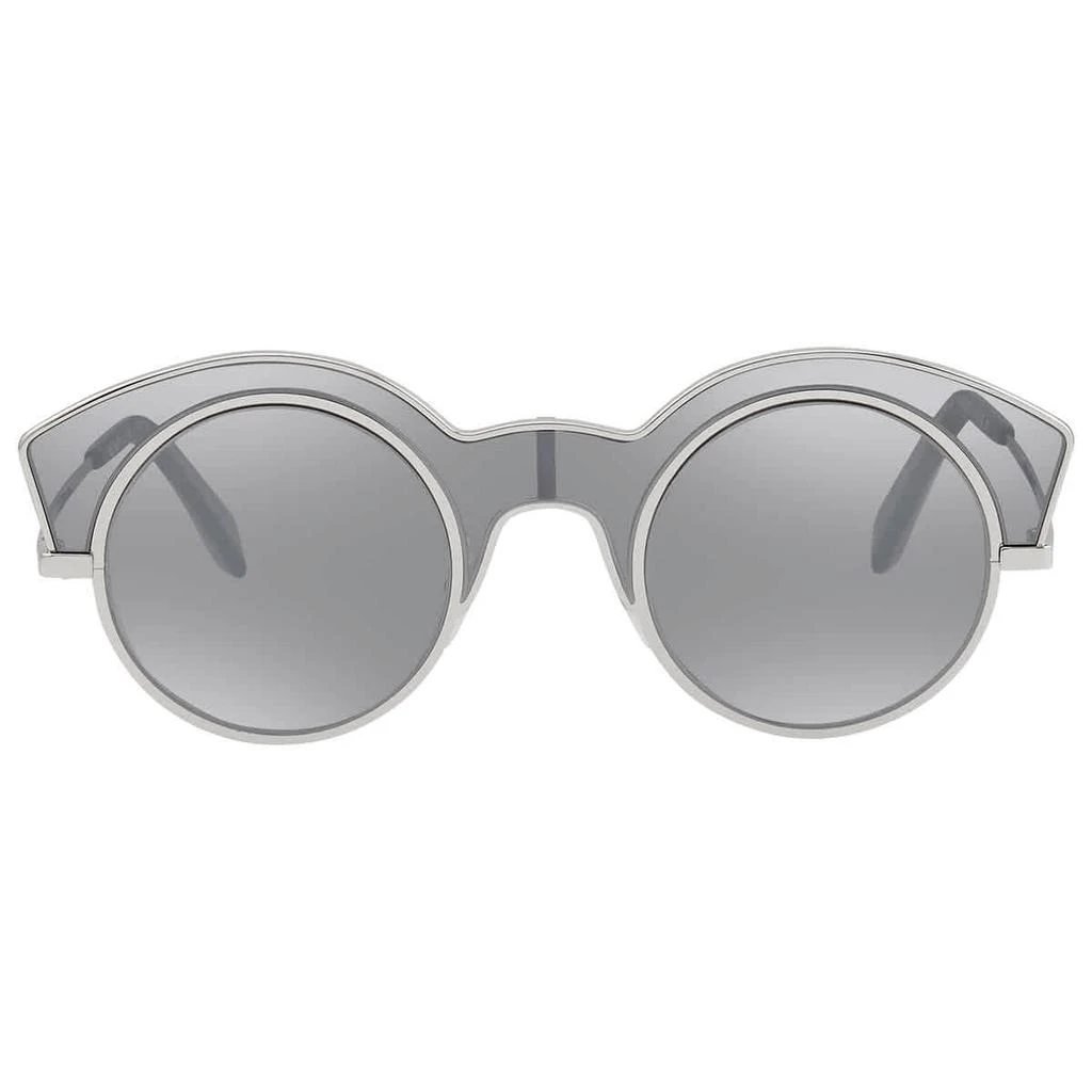 商品ALAIN MIKLI|Grey Mirror Silver Round Unisex Sunglasses 0A04009 001 6G48,价格¥457,第2张图片详细描述