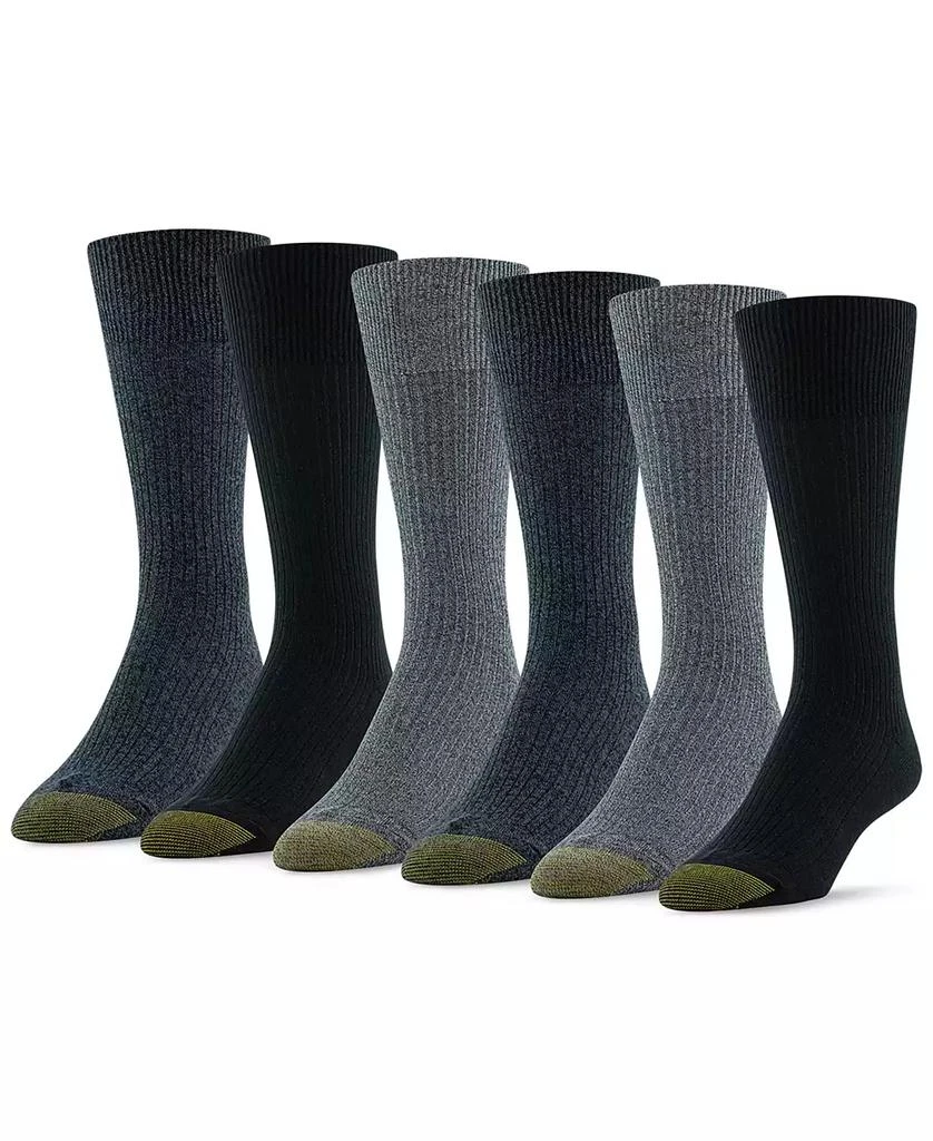 商品Gold Toe|Men's 6-Pack Casual Stanton Socks,价格¥99,第1张图片