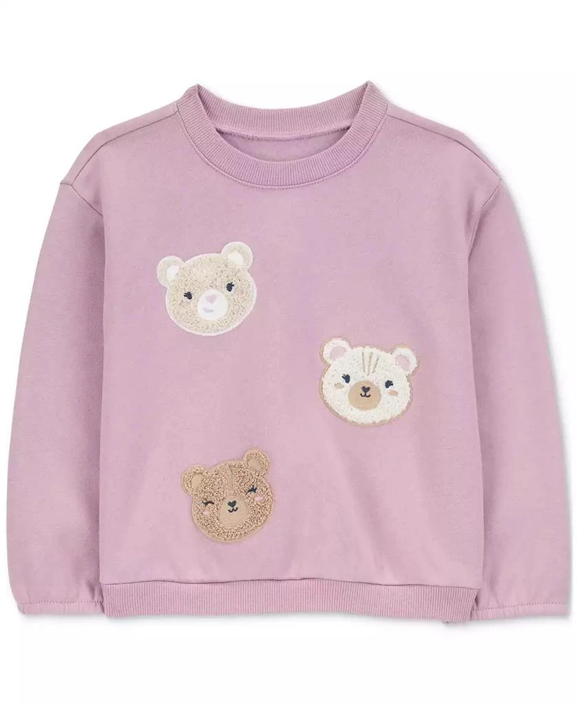 商品Carter's|Toddler Girls Bears Fleece Sweatshirt,价格¥96,第1张图片