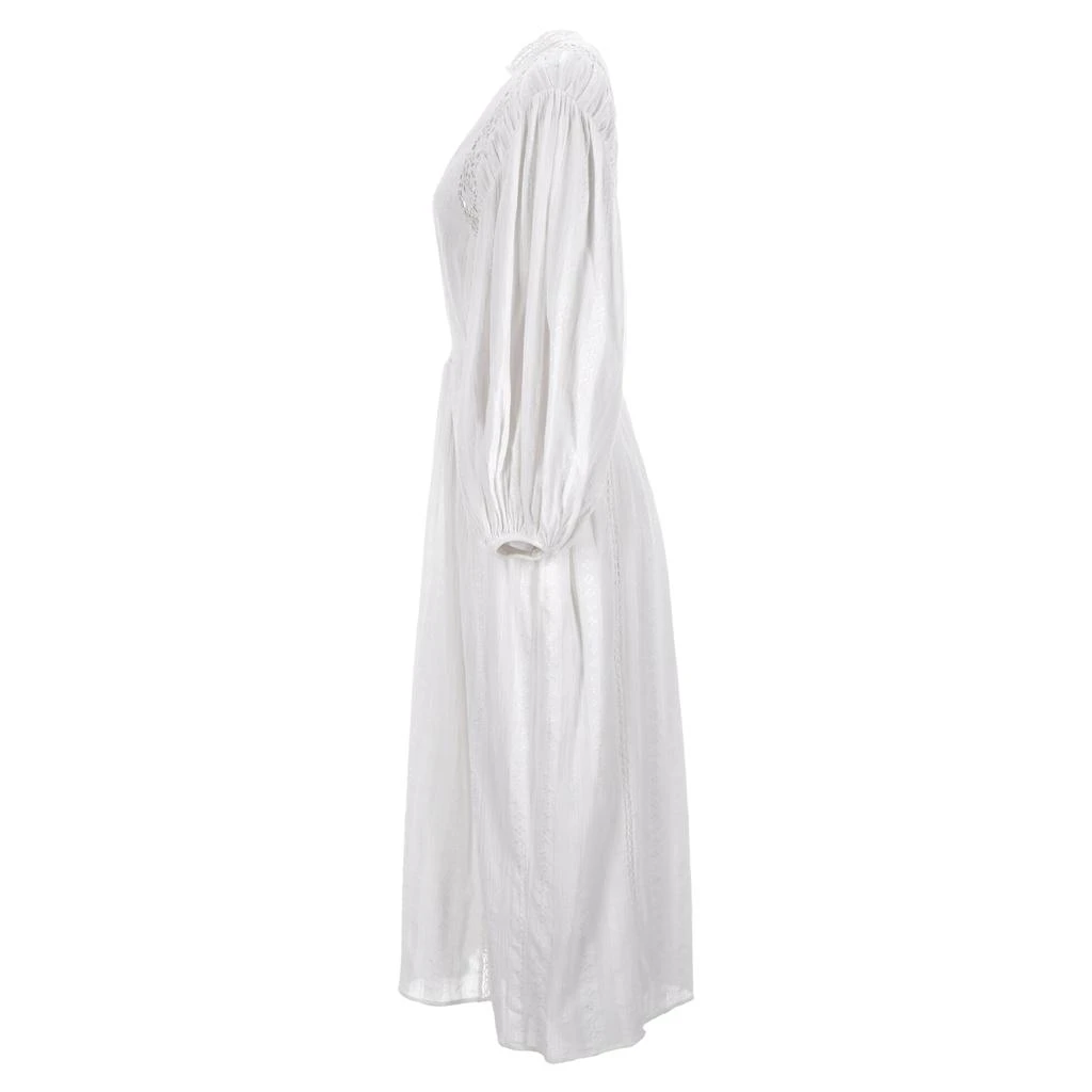 商品[二手商品] Isabel Marant|Etoile Jaena Long Dress With Lace Inserts In White Cotton And Viscose,价格¥2257,第2张图片详细描述