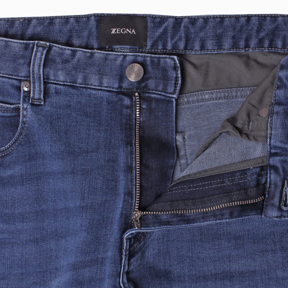 ZEGNA 男士蓝色棉质牛仔裤 VU715-ZZ530-B05 商品