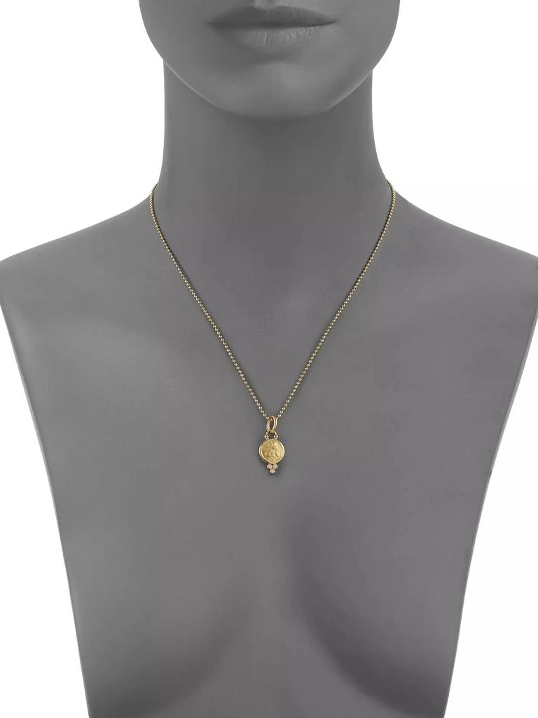 商品Temple St. Clair|Angel Diamond & 18K Yellow Gold Small Pendant,价格¥10100,第3张图片详细描述