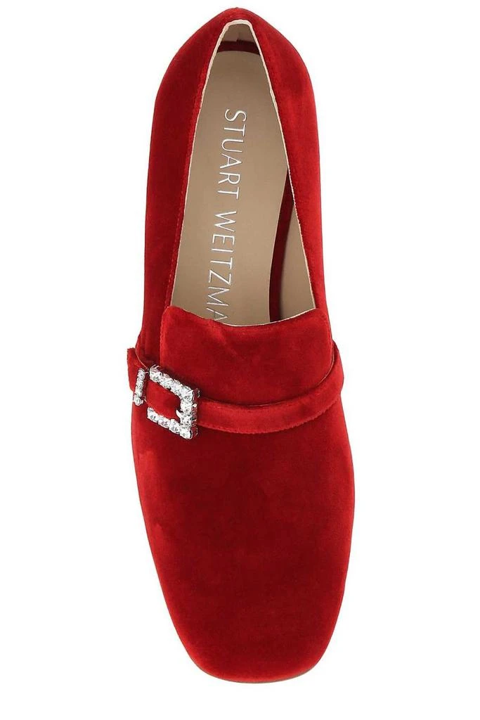 商品Stuart Weitzman|Stuart Weitzman Crystal-Embellished Strap Detail Pumps,价格¥1643,第3张图片详细描述