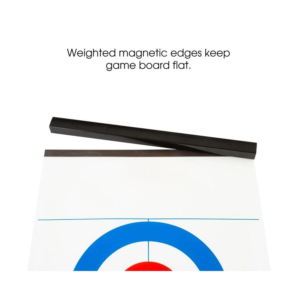 商品Trademark Global|Hey Play Tabletop Curling Game - Portable Indoor Desktop Roll Up Magnetic Competition Board Game With Eight Stones,价格¥241,第3张图片详细描述