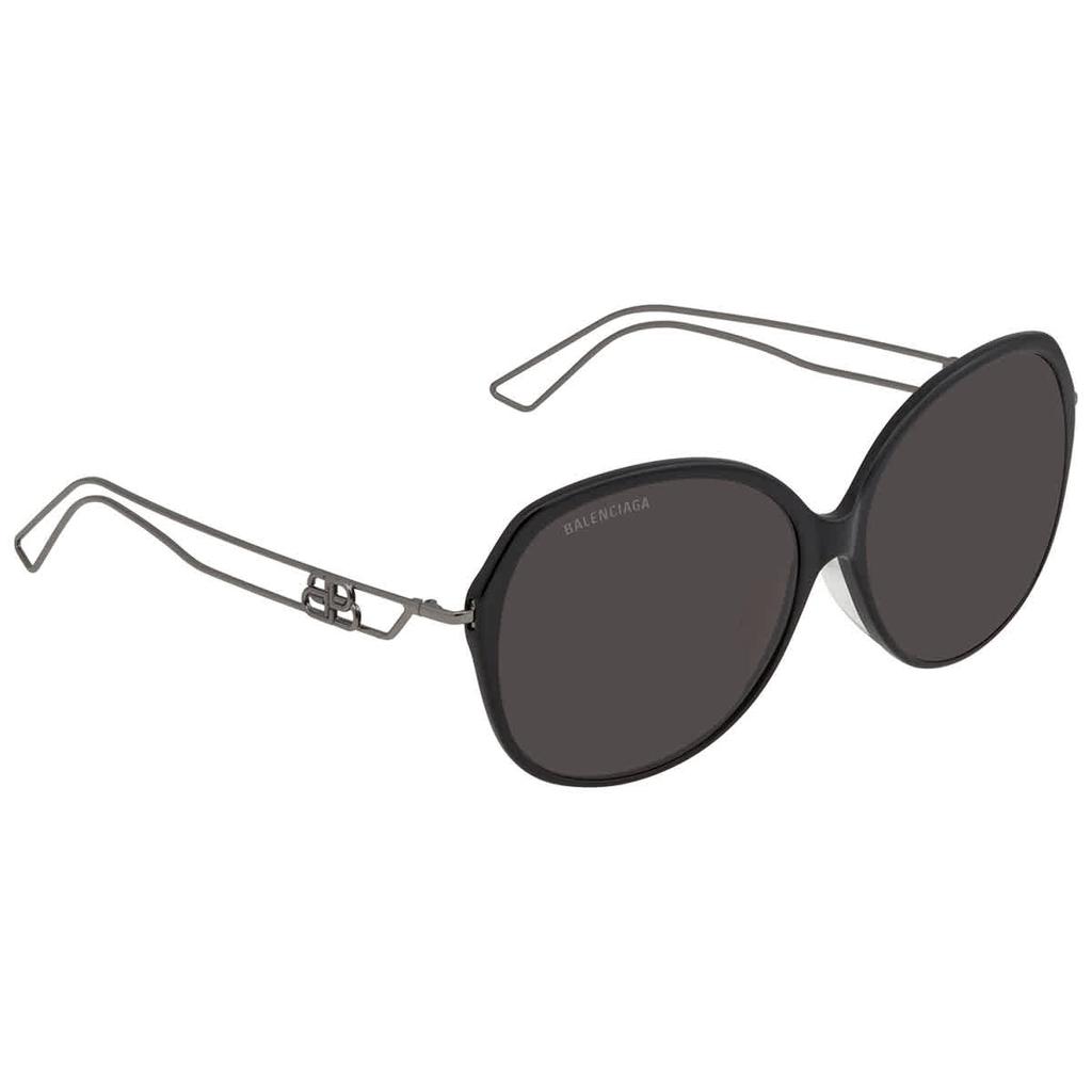Balenciaga Grey Ladies Sunglasses BB0058SK 001 59商品第1张图片规格展示