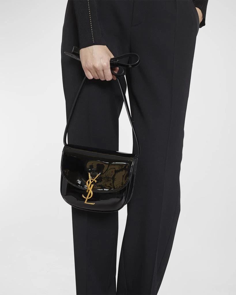 商品Yves Saint Laurent|Kaia Small YSL Patent Leather Crossbody Bag,价格¥14313,第5张图片详细描述