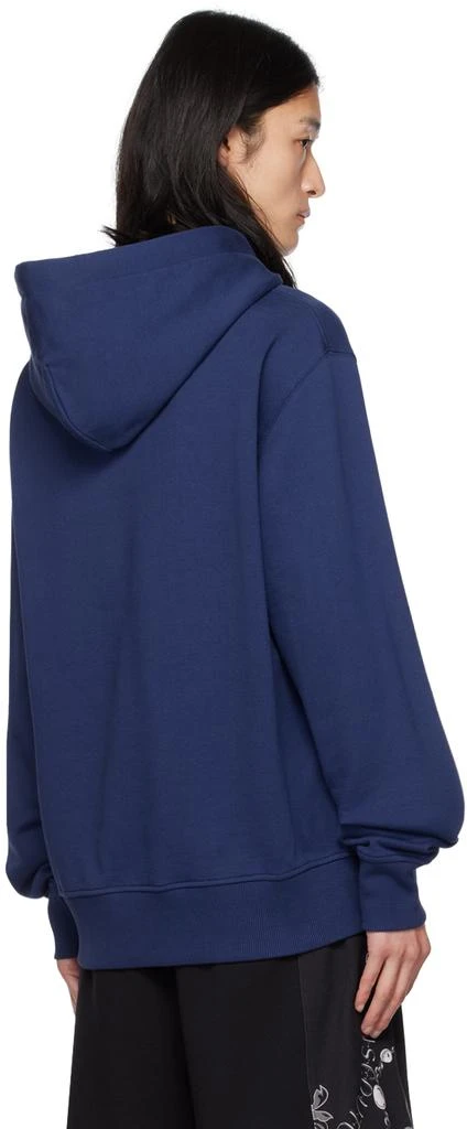 商品Versace|Navy Printed Hoodie,价格¥826,第3张图片详细描述