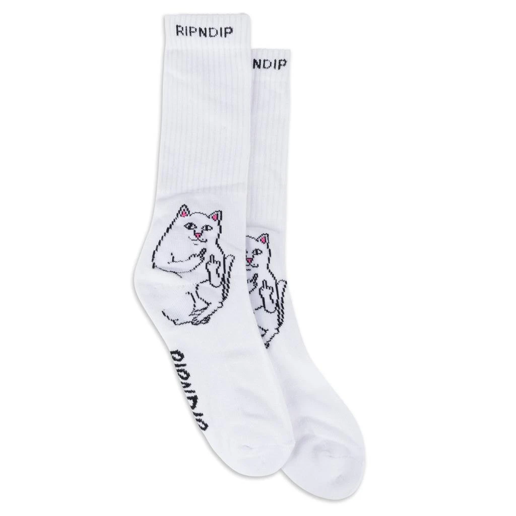 商品RIPNDIP|Lord Nermal Socks (White),价格¥114,第1张图片