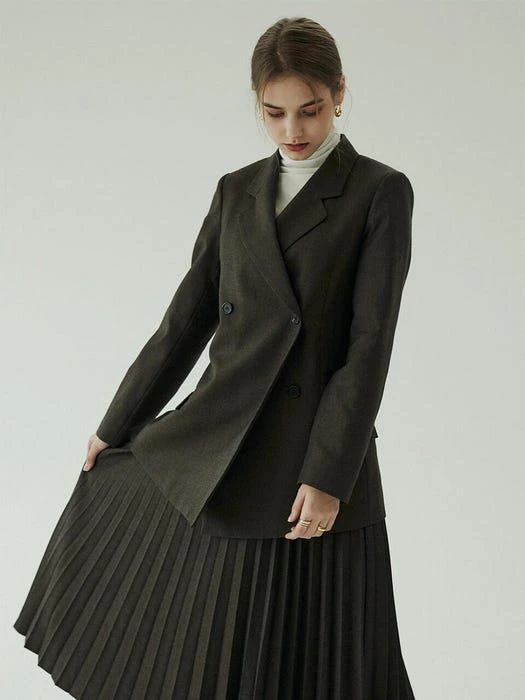 商品BLUV|Marianne Double Jacket Cigar Brown,价格¥1322,第3张图片详细描述