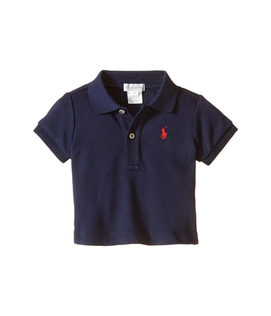 商品Ralph Lauren|Cotton Interlock Polo Shirt (Infant),价格¥184-¥258,第1张图片