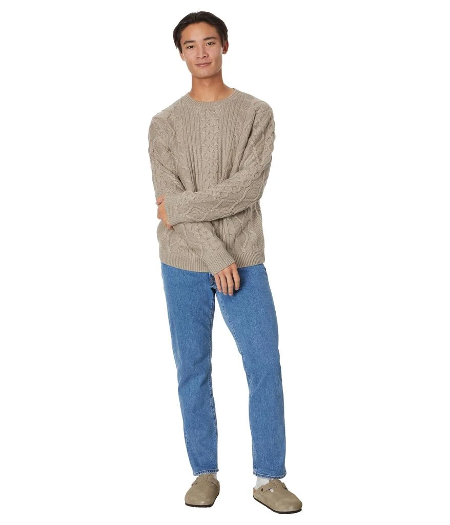 商品Lucky Brand|Mixed Stitch Tweed Crew Neck Sweater,价格¥420,第4张图片详细描述