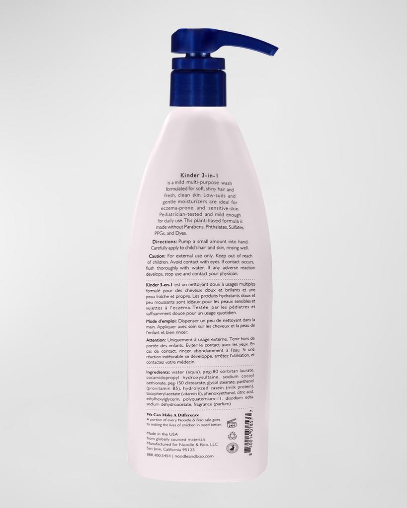 商品NOODLE & BOO|Kinder 3-In-1  Shampoo, Conditioner & Body Wash, 16 Oz,价格¥129,第4张图片详细描述