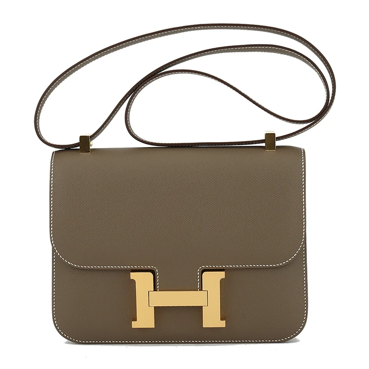 商品[国内直发] Hermes|HERMÈS 灰色女士斜挎包 H083692CC18,价格¥114145,第1张图片