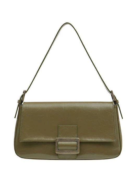 商品RAIVE|Wrinkle Leather Luke Bag in Dusty olive,价格¥1588,第2张图片详细描述