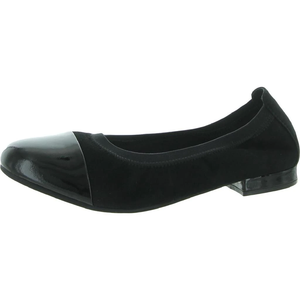 商品David Tate|David Tate Womens Nicole Suede Cap Toe Ballet Flats,价格¥145,第2张图片详细描述