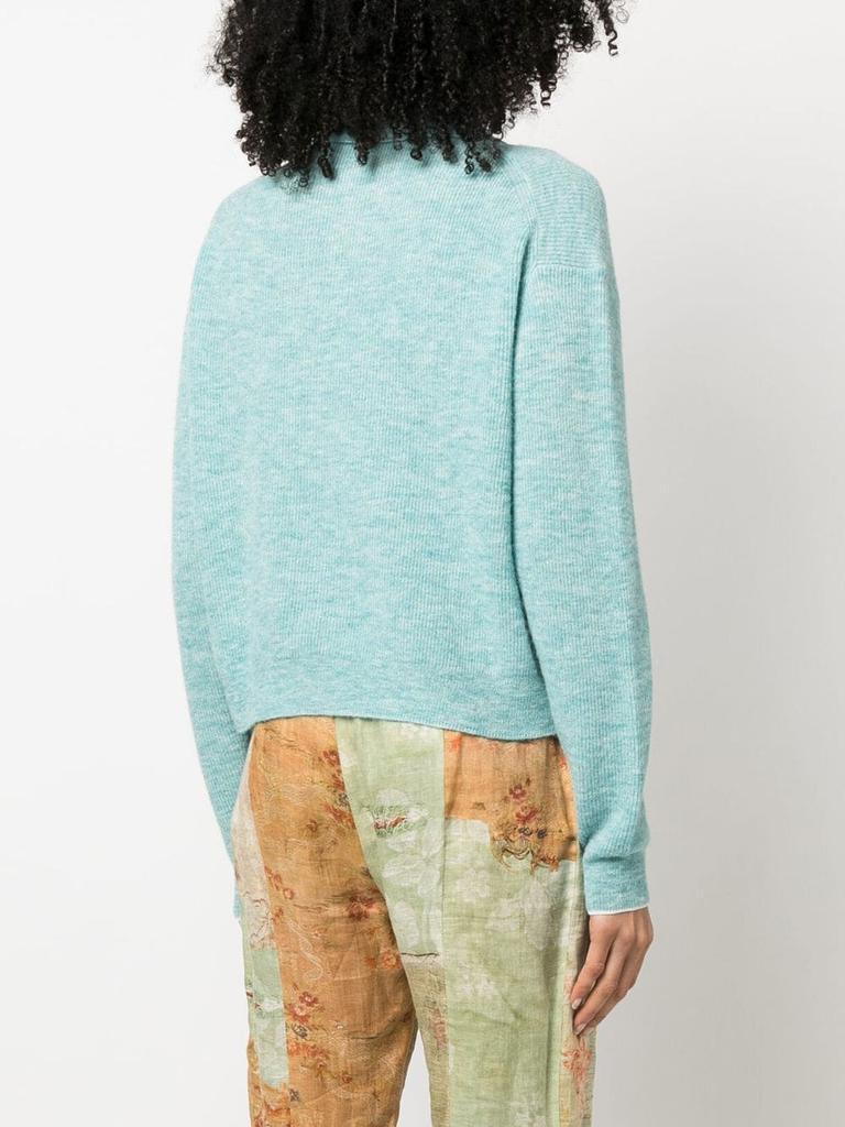 商品Acne Studios|ACNE STUDIOS - Wool Blend Knitted Polo Shirt,价格¥3281,第5张图片详细描述