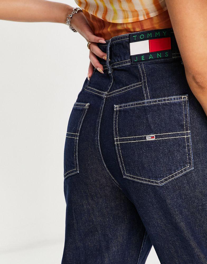 Tommy Jeans relaxed utility jeans in dark indigo wash商品第2张图片规格展示