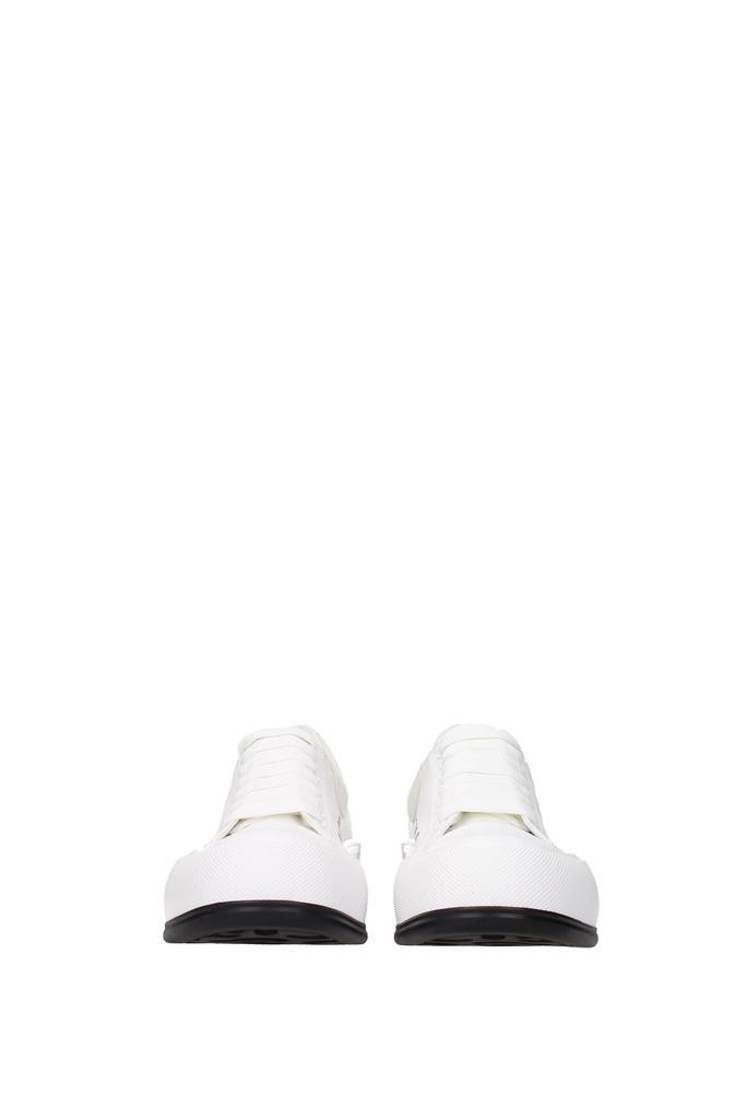 商品Alexander McQueen|Sneakers deck plimsoll Fabric White Beige,价格¥2254,第5张图片详细描述