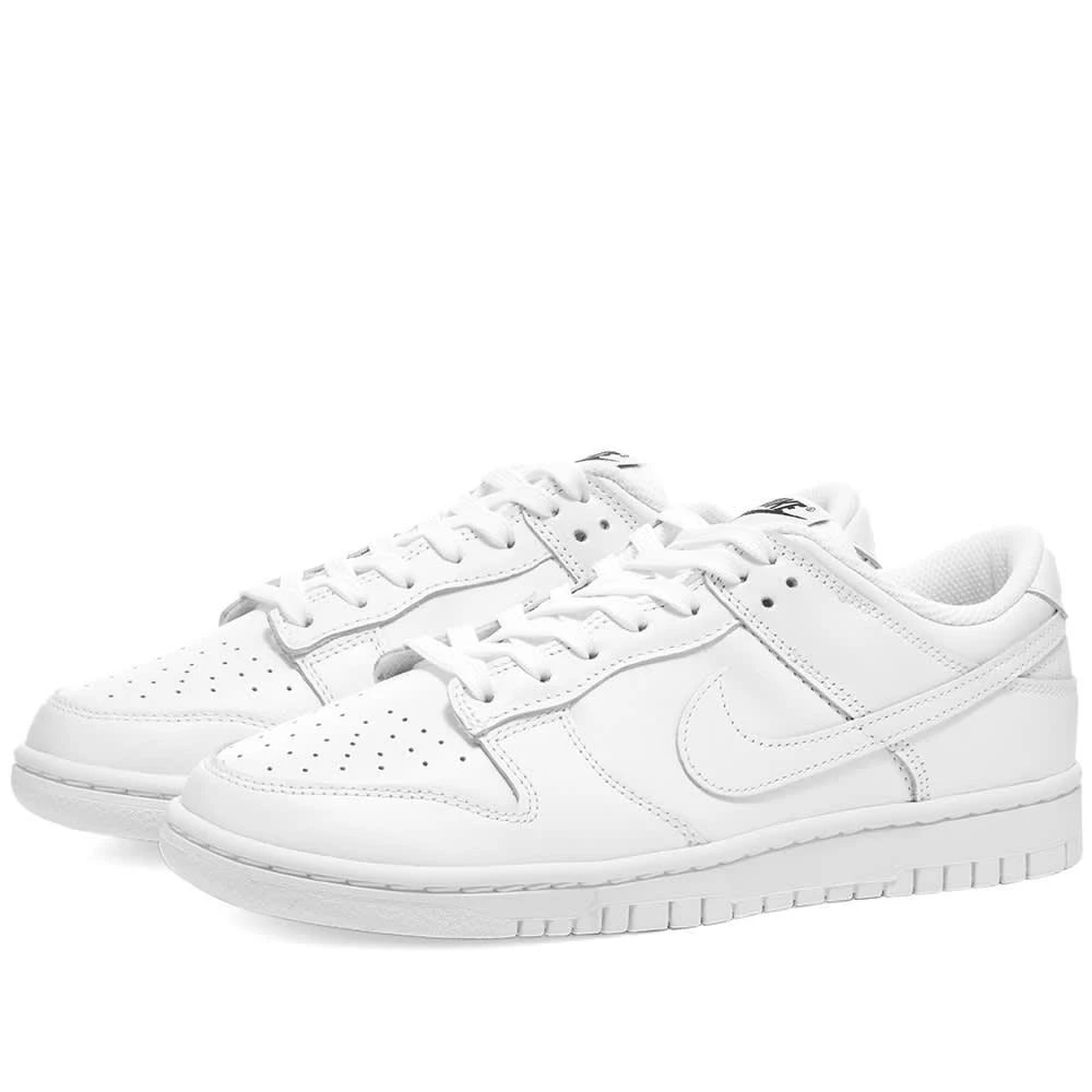 商品NIKE|女款 耐克 Dunk Low 纯白（鞋盒受潮变形）,价格¥810,第1张图片