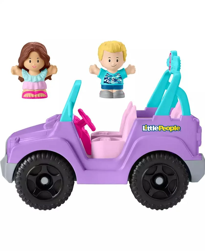 商品Fisher Price|Little People Barbie Beach Cruiser Toy Car with Music 2 Figures for Toddlers,价格¥127,第3张图片详细描述