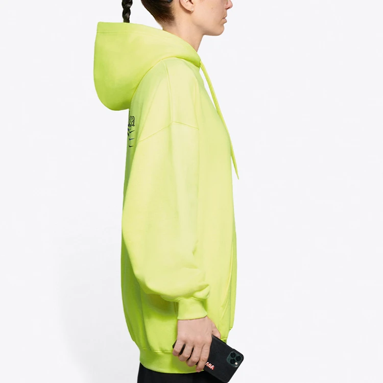 商品[国内直发] Balenciaga|巴黎世家 可乐字母Logo连帽卫衣 女款 黄色,价格¥3054,第5张图片详细描述