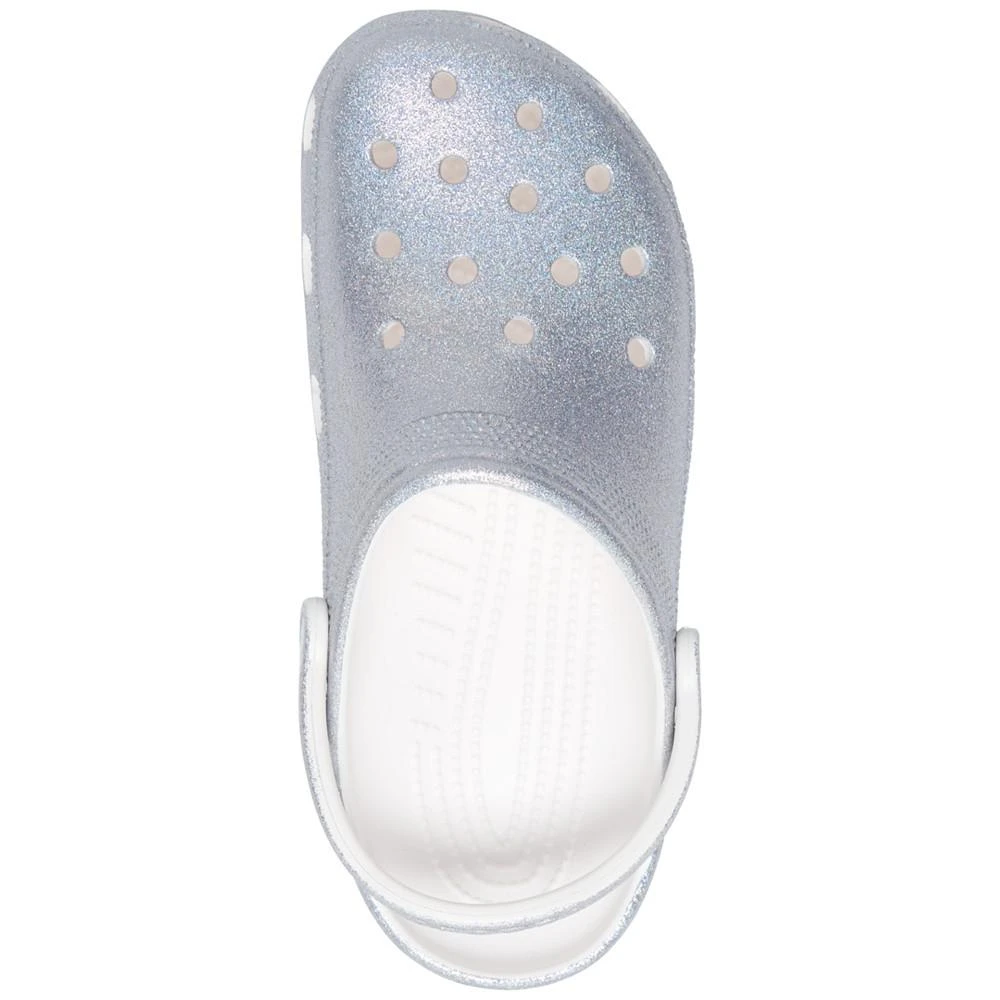 商品Crocs|Women's Classic Glitter Clogs from Finish Line,价格¥338,第5张图片详细描述