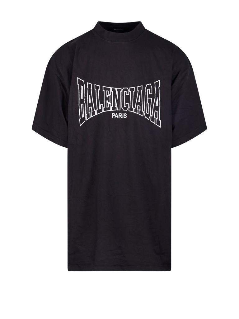 Tシャツ・カットソー BALENCIAGA Women's Optical T-shirt Oversized Balenciaga Optical Print Oversized Jersey T-Shirt - Bergdorf