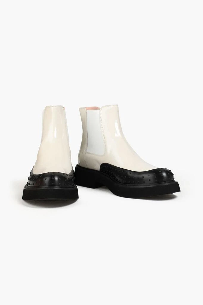 商品Tod's|Rubber-trimmed patent-leather Chelsea boots,价格¥1752,第2张图片详细描述