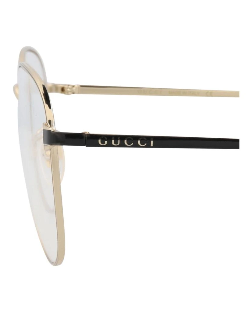 商品Gucci|Aviator-Frame Metal Optical Frames,价格¥1141,第4张图片详细描述