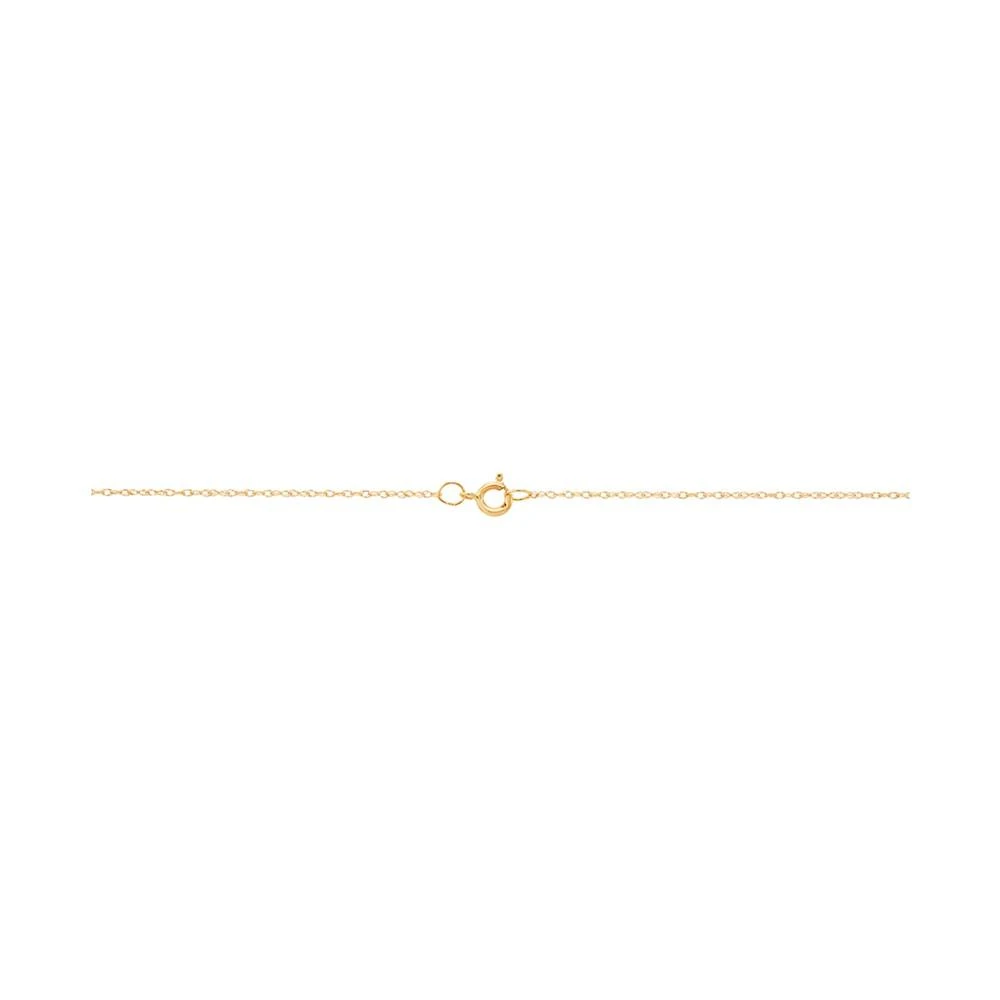 商品Macy's|Crystal Heart 18" Pendant Necklace in 10k Yellow Gold,价格¥1112,第2张图片详细描述