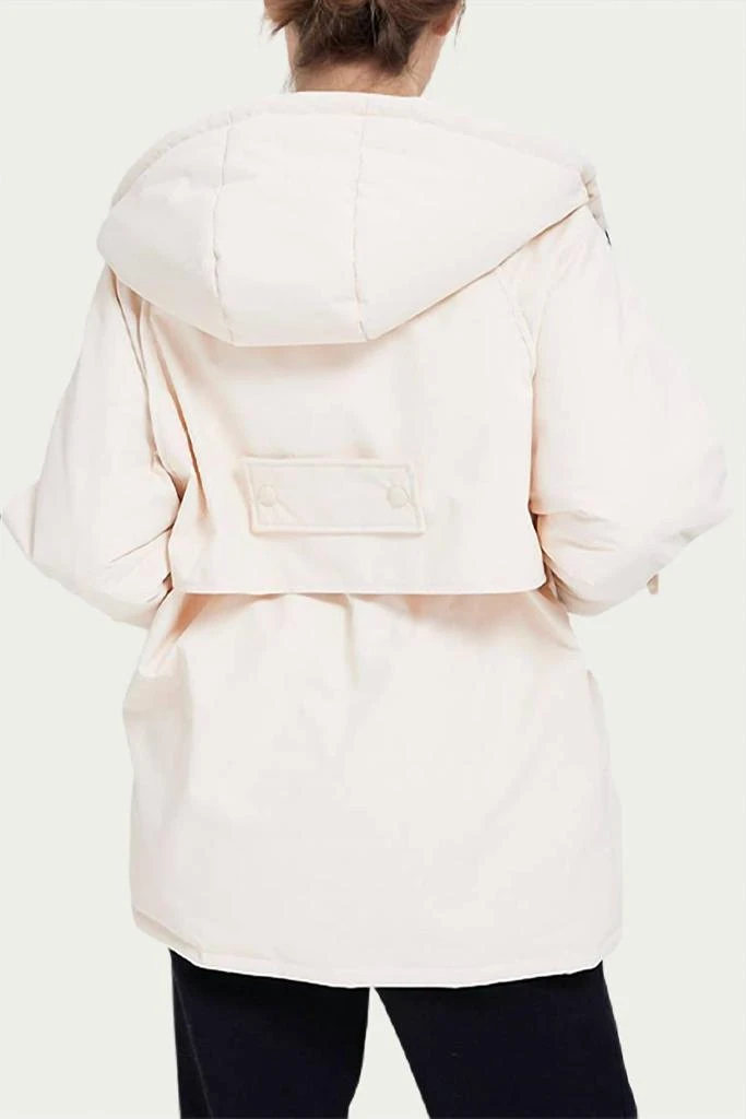 商品nap|Hooded Shell Down Coat In Ivory,价格¥648,第4张图片详细描述