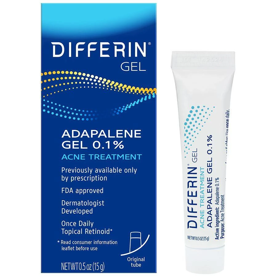 Differin Adapalene Gel 0.1% Acne Treatment 1