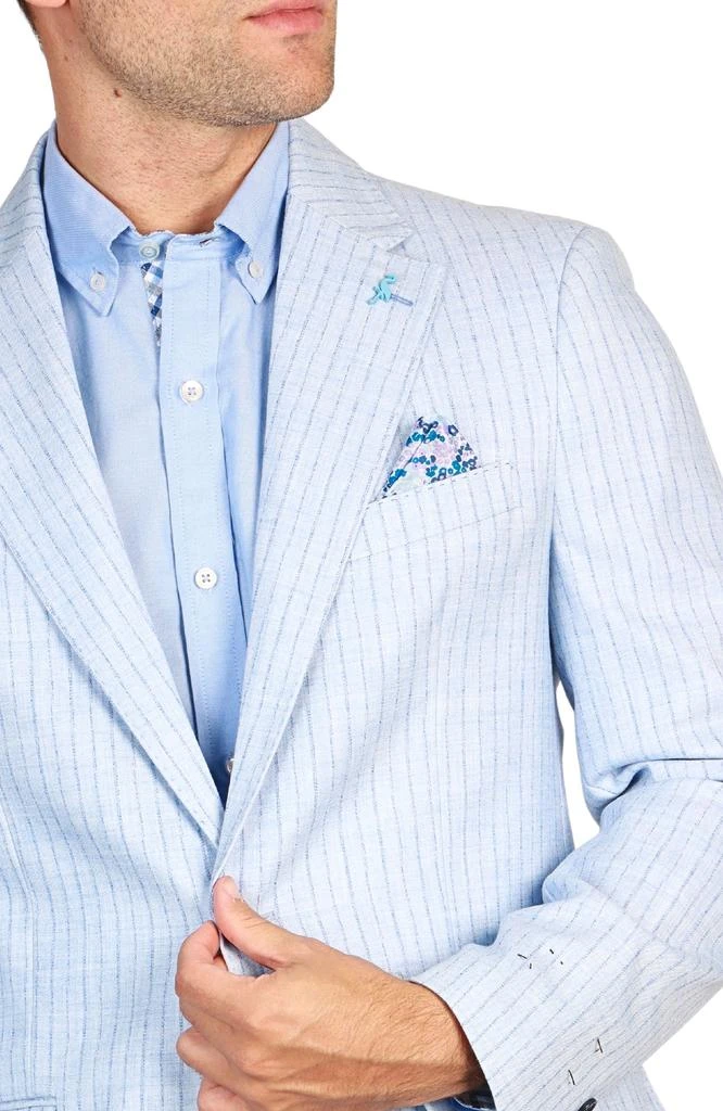 商品TailorByrd|French Blue Striped Sport Coat,价格¥796,第2张图片详细描述