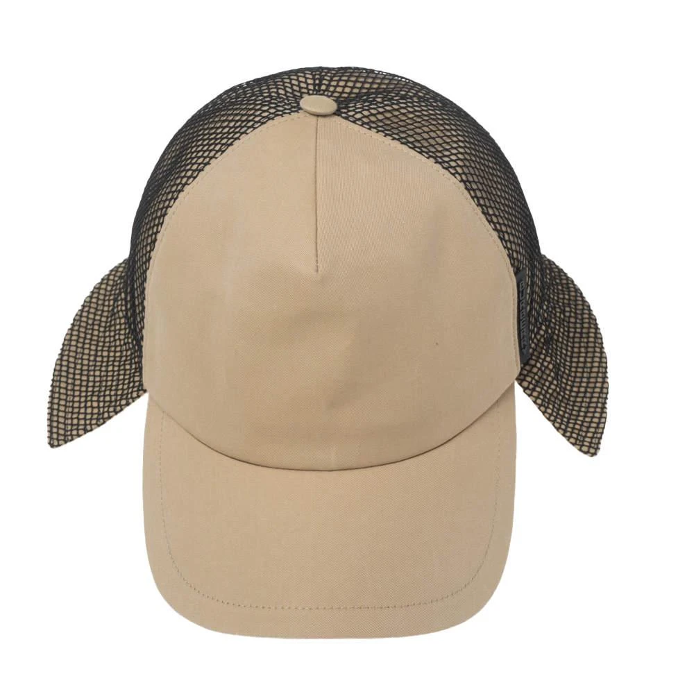 商品[二手商品] Burberry|Burberry Honey Brown Cotton Trucker Flap Hat S,价格¥1453,第3张图片详细描述