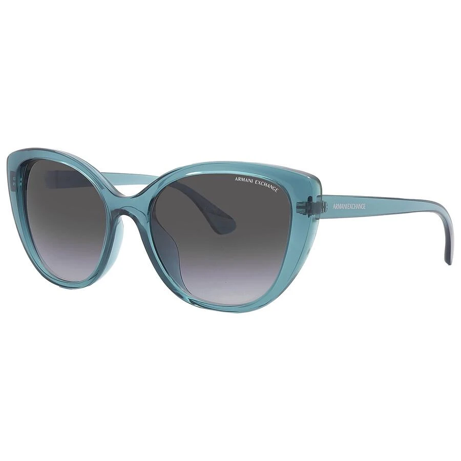 商品Armani Exchange|Armani Exchange Grey Gradient Cat Eye Ladies Sunglasses AX4111SU 82908G 54,价格¥230,第3张图片详细描述