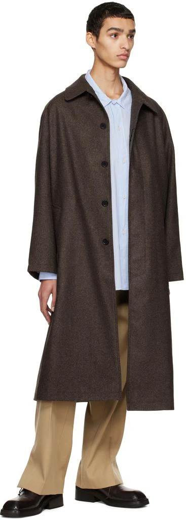 商品mfpen|SSENSE Exclusive Brown Installation Coat,价格¥4130,第4张图片详细描述