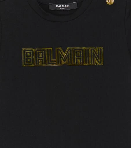 商品Balmain|Baby cotton embellished T-shirt,价格¥845,第3张图片详细描述