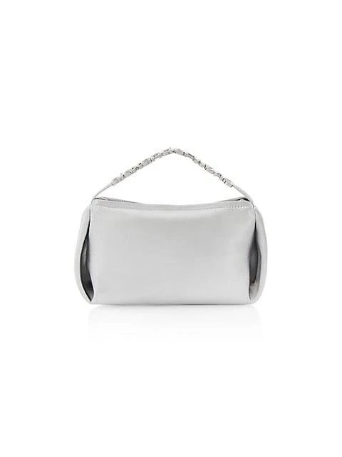 商品Alexander Wang|Micro Marquess Crystal-Embellished Satin Hobo Bag,价格¥1392,第1张图片