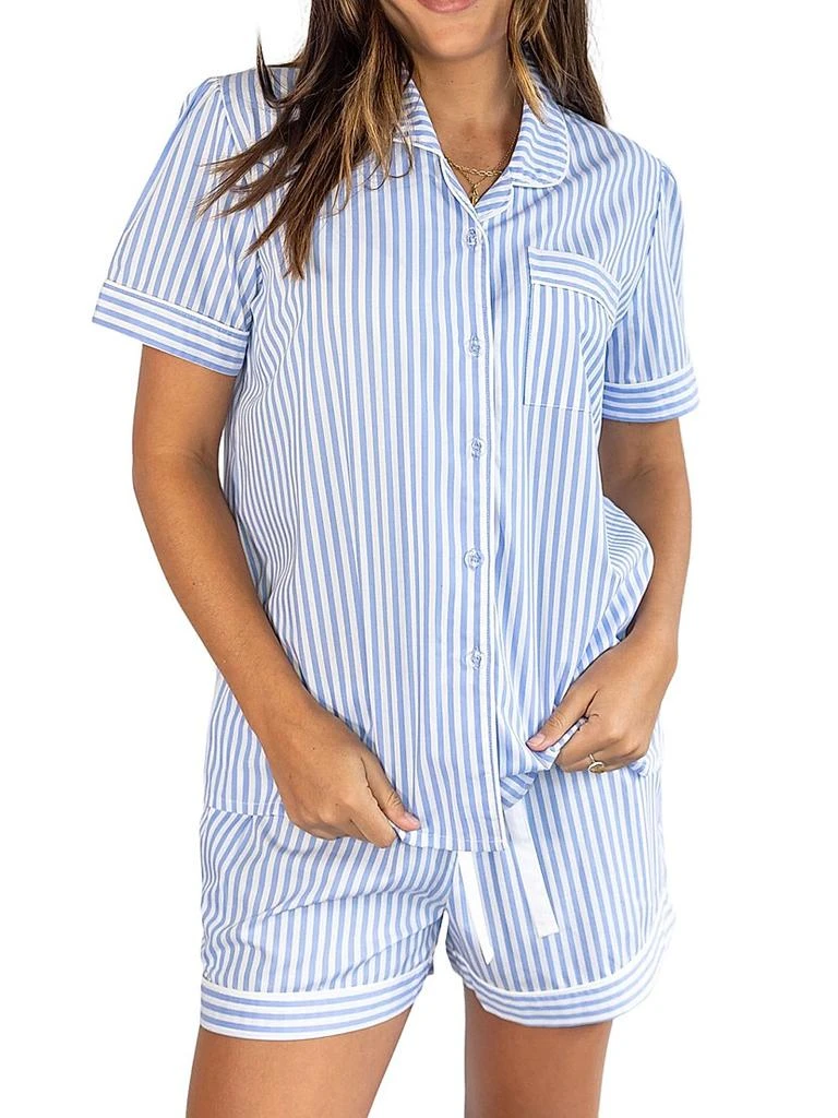 商品Sant and Abel|Women's Braddock Classic Short Pajama Set,价格¥1258,第3张图片详细描述