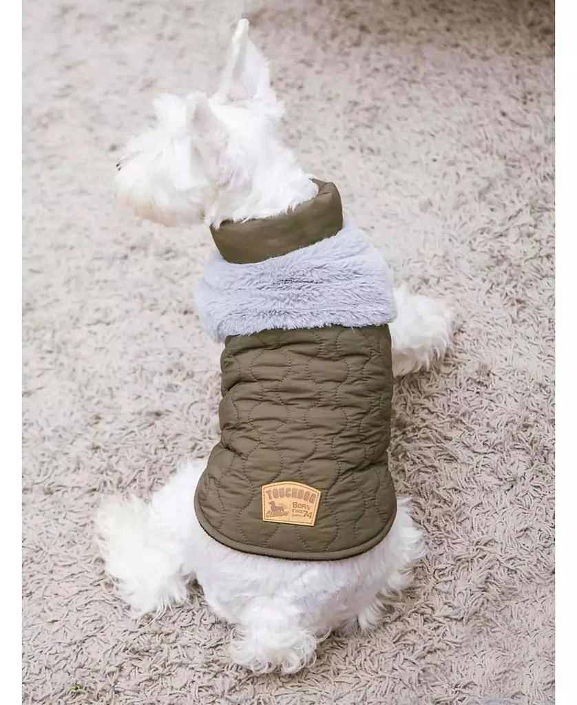商品Touchdog|'Furrost-Bite' Faux Fur and Fleece Fashion Dog Jacket Small,价格¥425,第2张图片详细描述