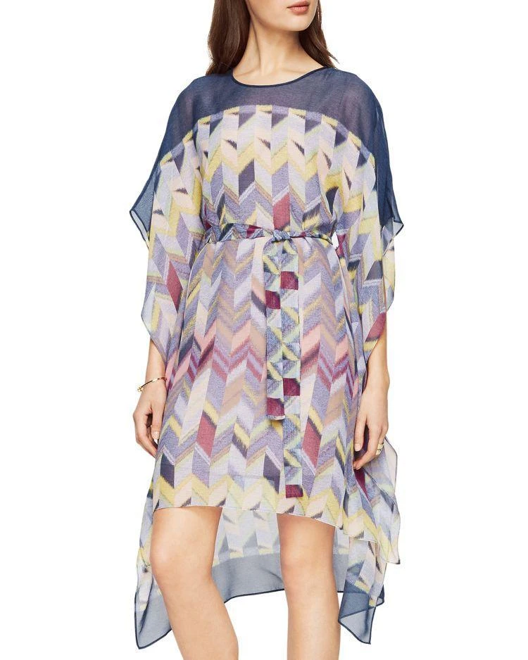 商品BCBG|Suzy Printed Silk Handkerchief-Hem Dress,价格¥449,第1张图片