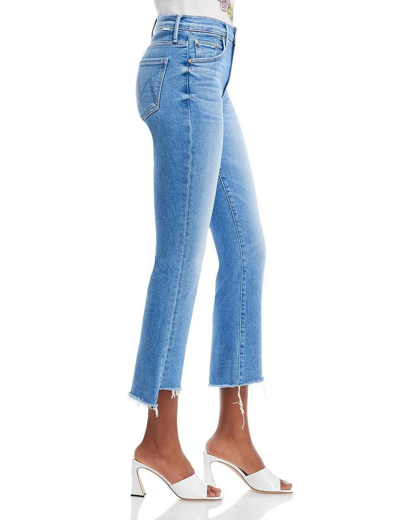 商品MOTHER|The Insider High Rise Crop Step Fray Bootcut Jeans,价格¥1292,第4张图片详细描述
