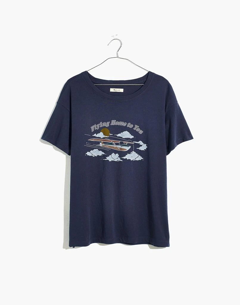 商品Madewell|Flying Home to You Softfade Cotton Oversized Tee,价格¥104,第5张图片详细描述