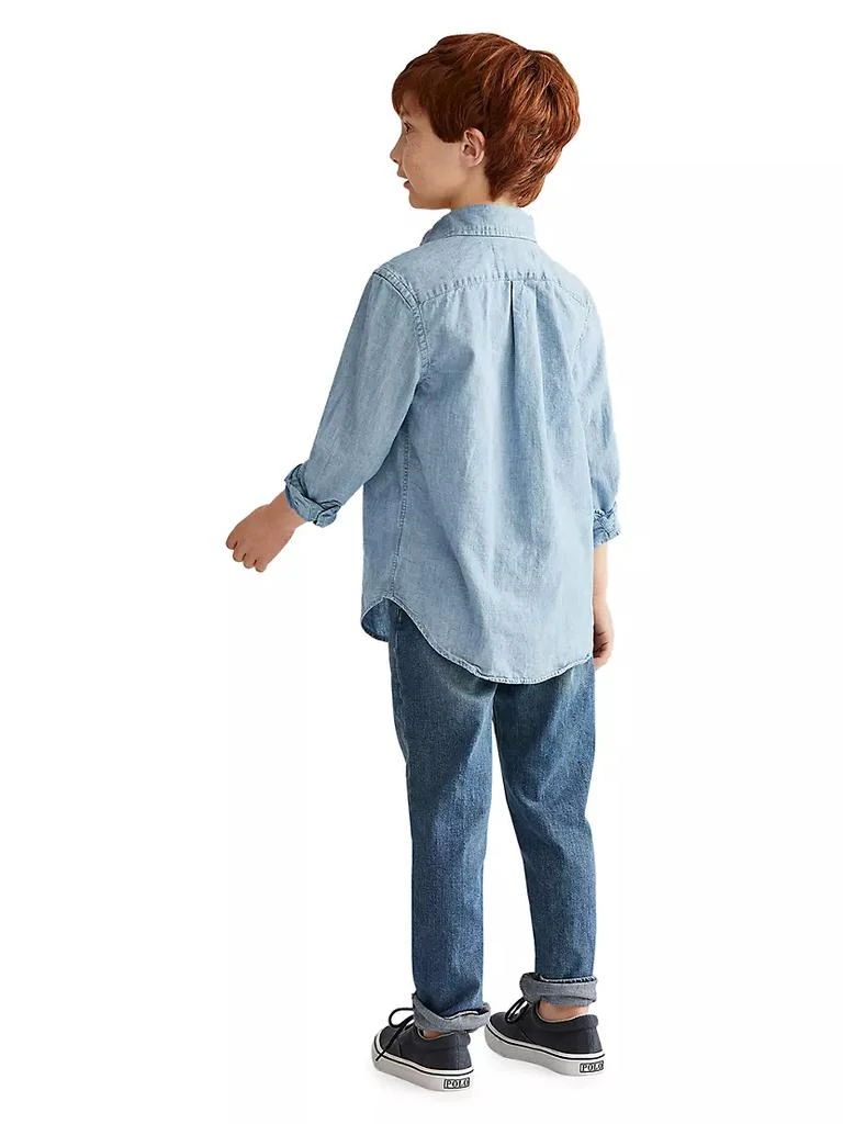 商品Ralph Lauren|Little Boy's & Boy's Chambray Shirt,价格¥310,第5张图片详细描述