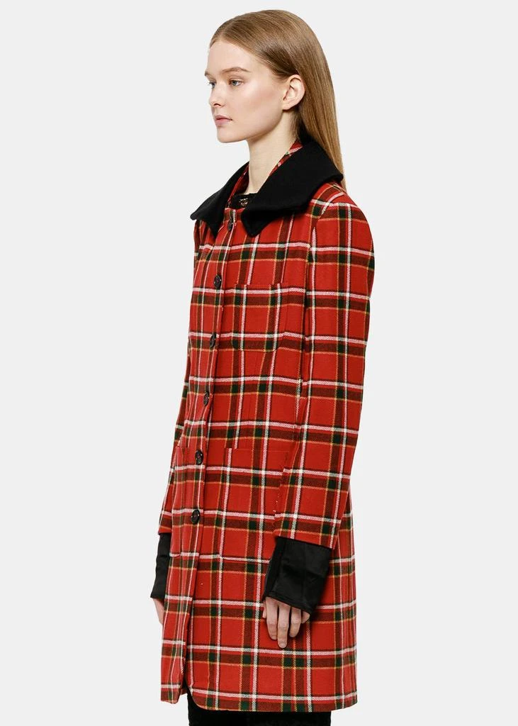 商品Yang Li|Yang Li Red Plaid Cromibie Coat,价格¥4115,第3张图片详细描述