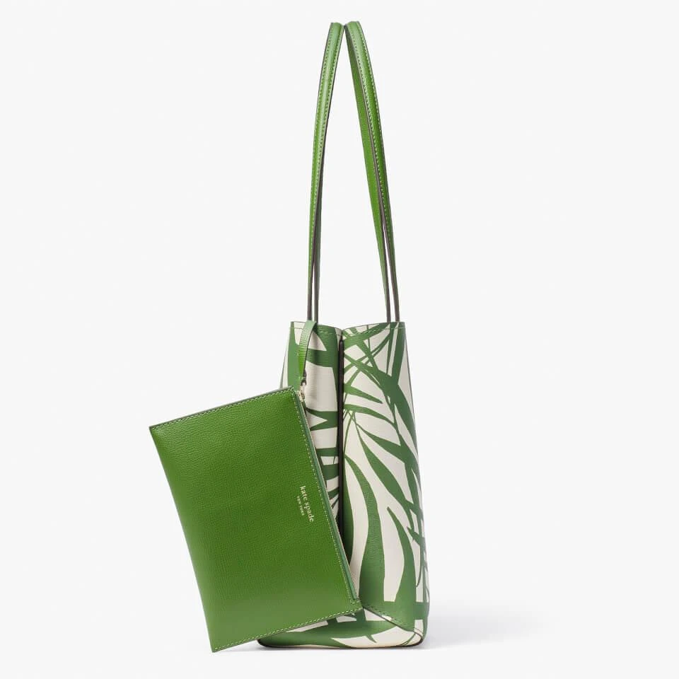 商品Kate Spade|Kate Spade New York Women's All Day Palm Fronds Printed Large Tote Bag - Bitter Greens Multi,价格¥925,第5张图片详细描述