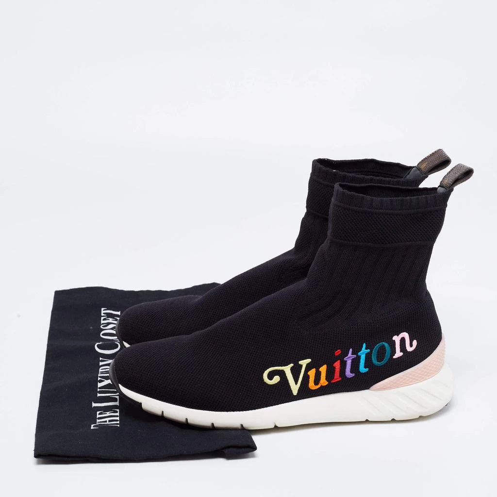 Louis Vuitton Black Knit Fabric Aftergame High-Top Sneakers Size 39 商品