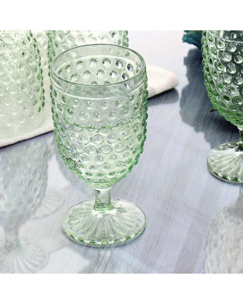 商品Martha Stewart|6pc 14.2oz Glass Hobnail Goblet Drinkware Set,价格¥278,第2张图片详细描述