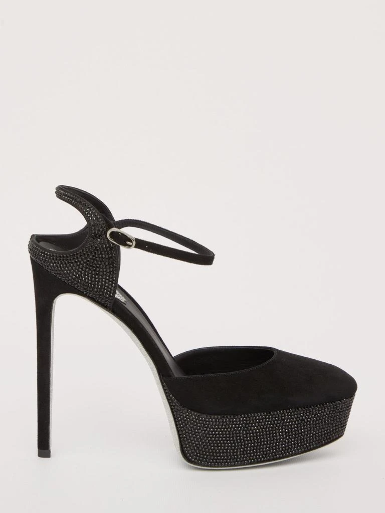 商品Rene Caovilla|René Caovilla Selena Embellished Ankle Strap Pumps,价格¥3665,第1张图片