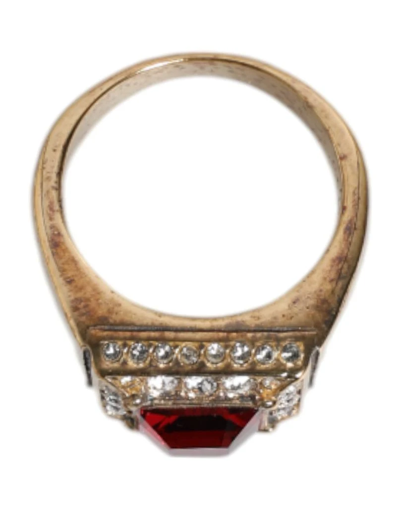商品Dolce & Gabbana|Dolce & Gabbana Gold Tone Sterling Silver 925 Crystals Ring,价格¥2920,第4张图片详细描述